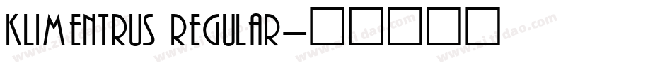 KlimentRus Regular字体转换